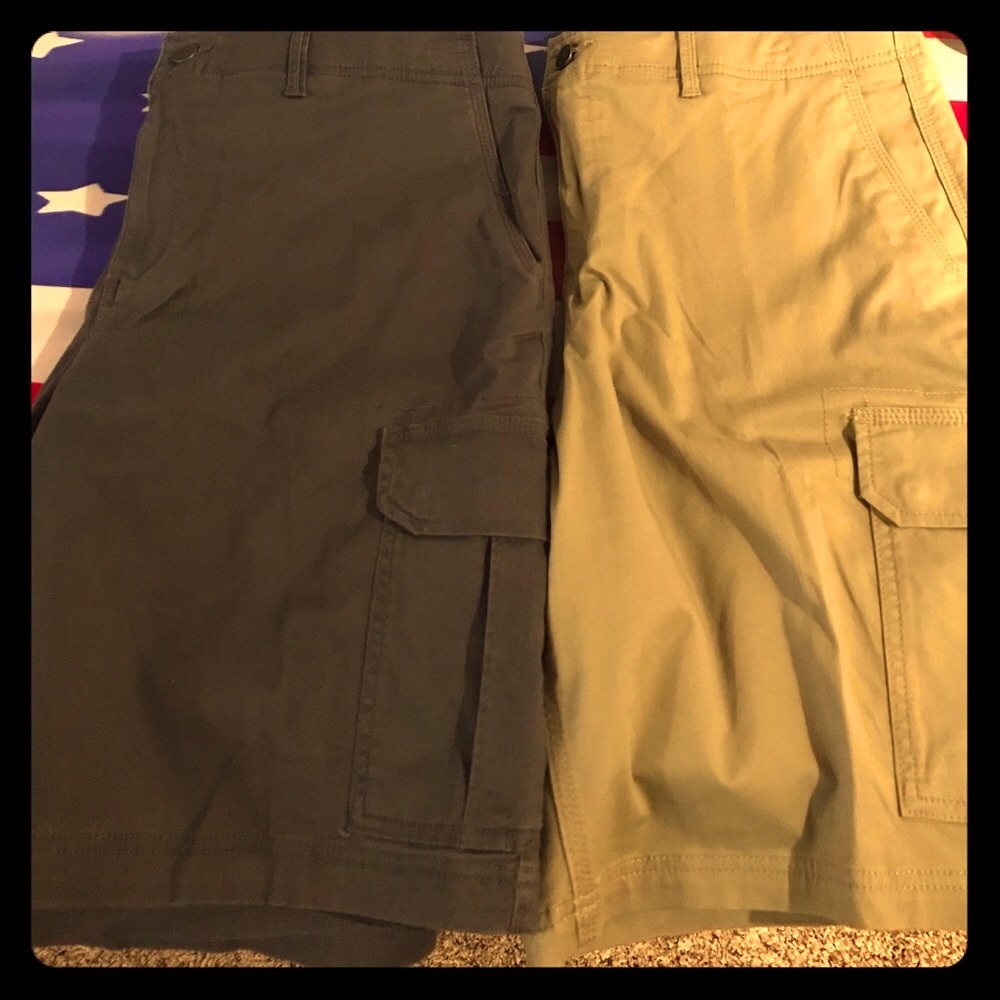 Bundle Of 2 Men’s Dress Cargo Shorts